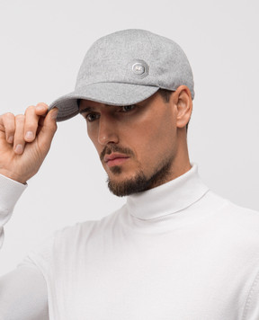 Stefano Ricci Gray cashmere cap MCV530016EC0001T