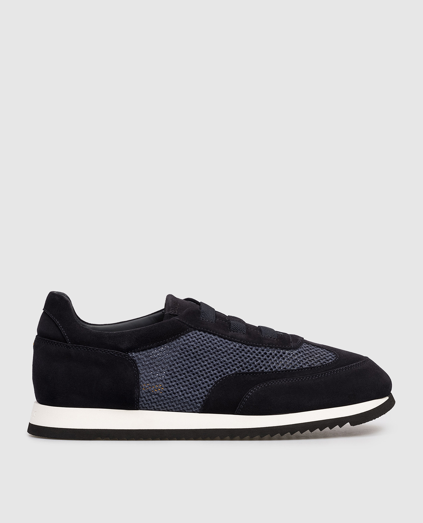 Blue combination sneakers with logo