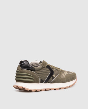 Voile Blanche PARIS POWER khaki combination sneakers 0012018797241F08