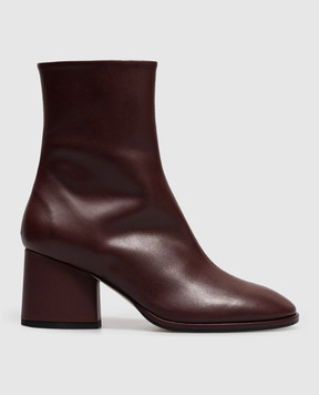Aeyde Ayla burgundy leather ankle boots AB0601002012226