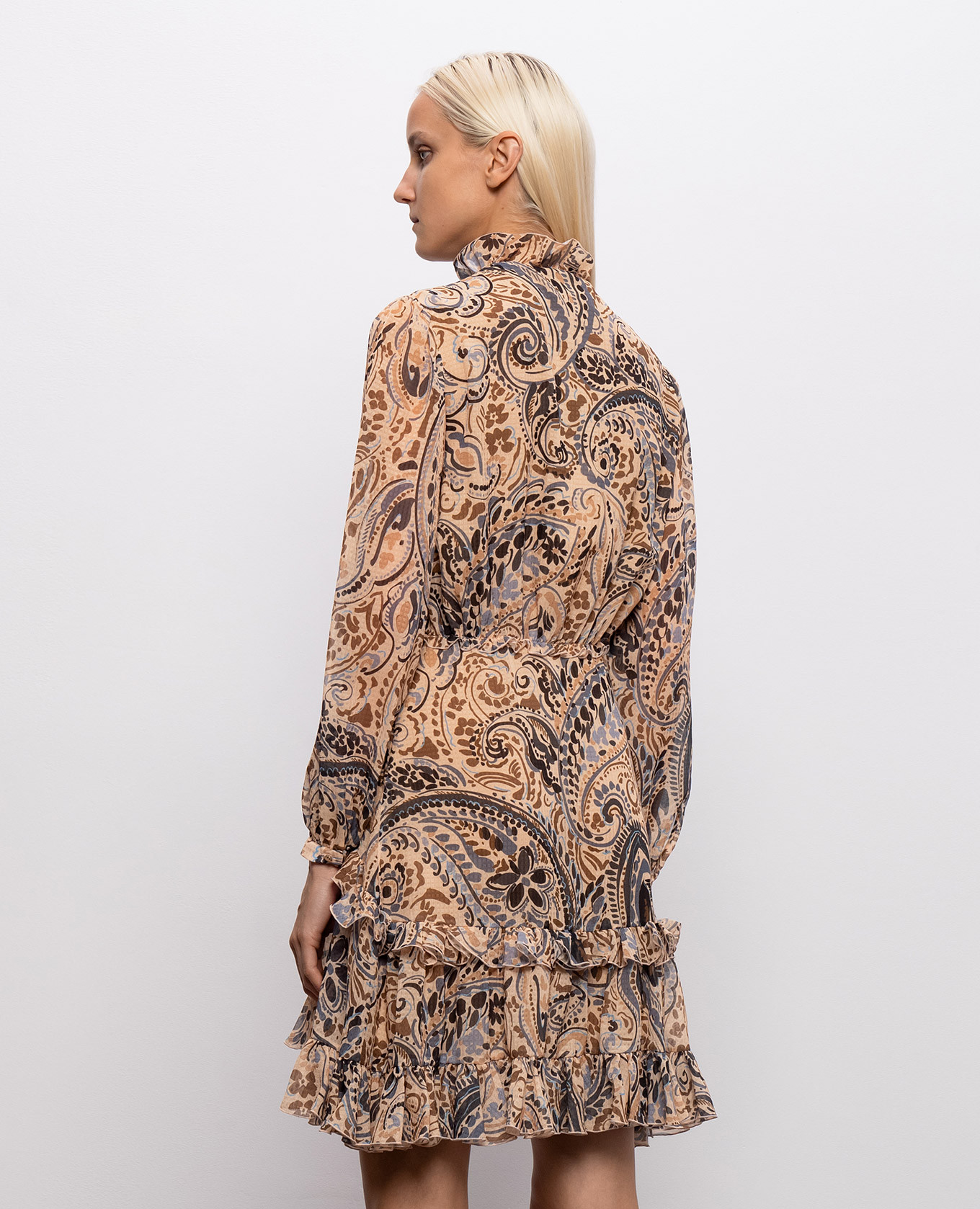 Beige dress with ruffles Etro 4