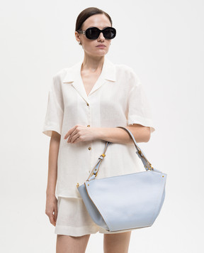 Gianni Chiarini Blue Bloom leather tote bag BS12226RNGDBLTU