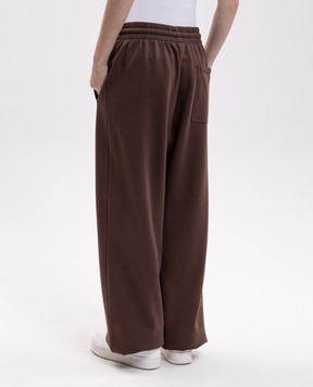 Palm Angels Brown printed sweatpants PAMCH001FL002w