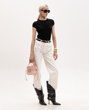 Balmain Black wool top HF1ALB45KI87