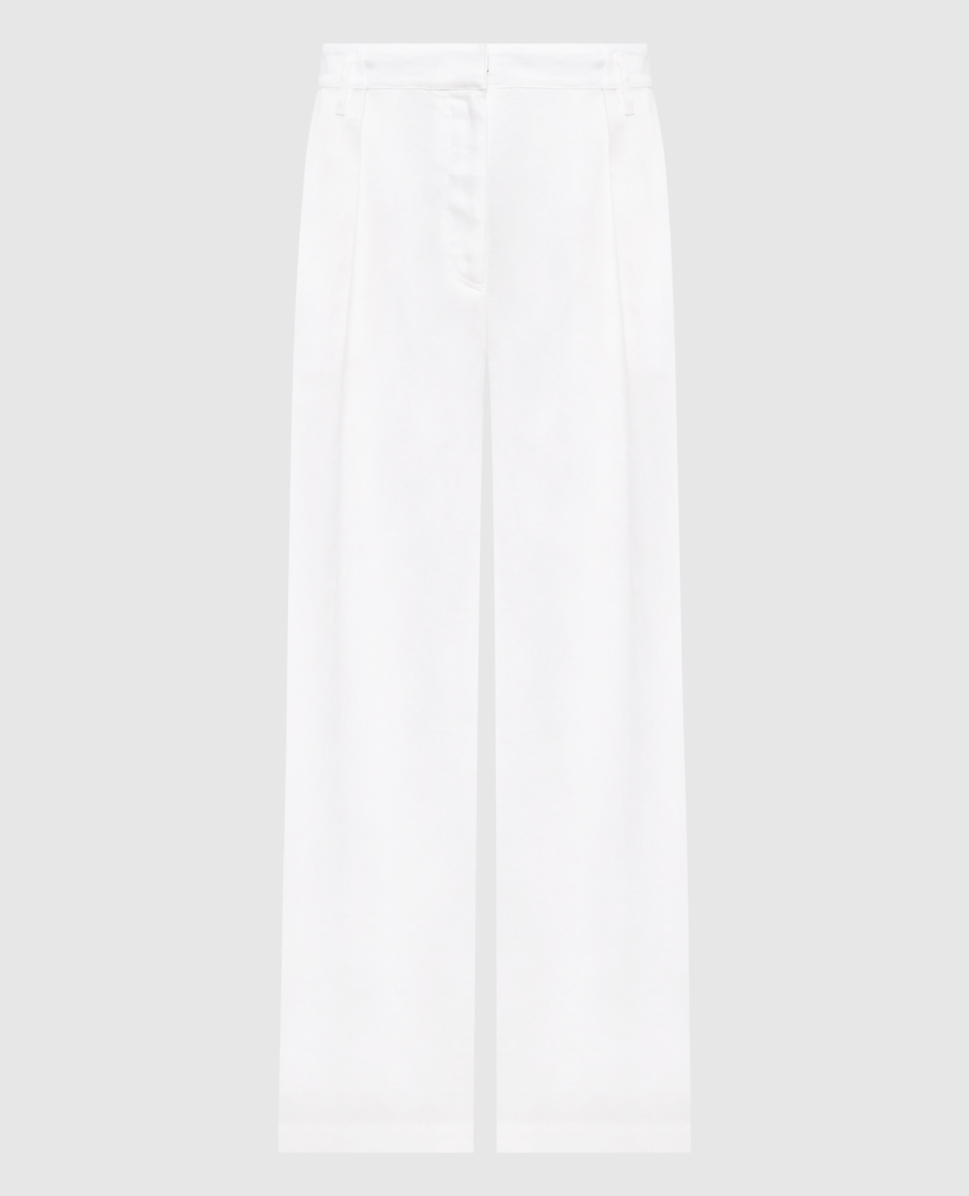 

White pants with a monil chain Brunello Cucinelli