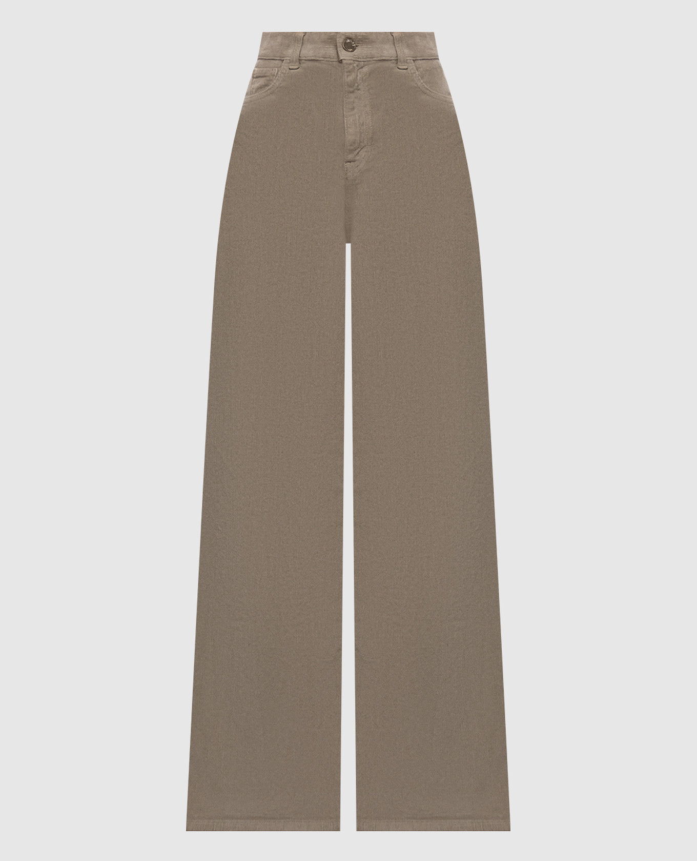 Beige suede pants