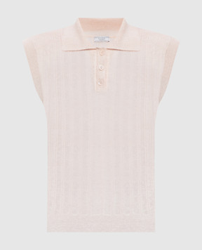 Peserico Pink top with linen M99150F1209386