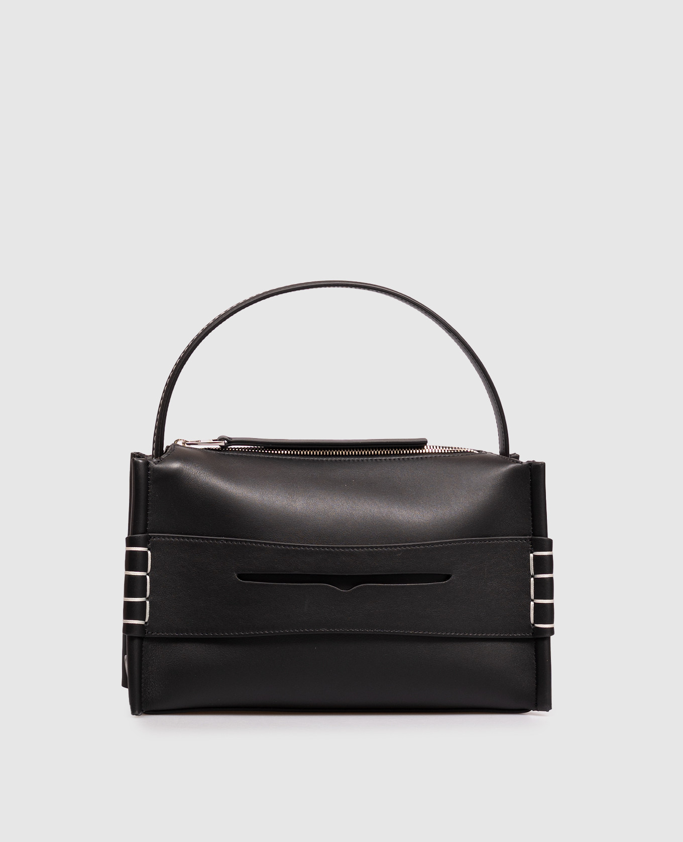 Black Leather Loafer Bag