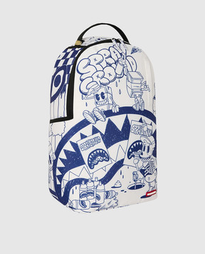 Sprayground Children's white backpack MONEY CREW - CASH & CHAOS 910B8373NSZ