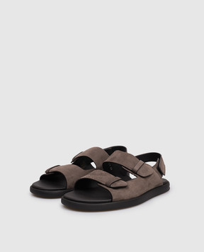 Doucal's Brown nubuck sandals DU3030MYKOUF249