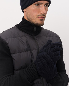 Dolce&Gabbana Blue wool gloves GX49KTJDVLP