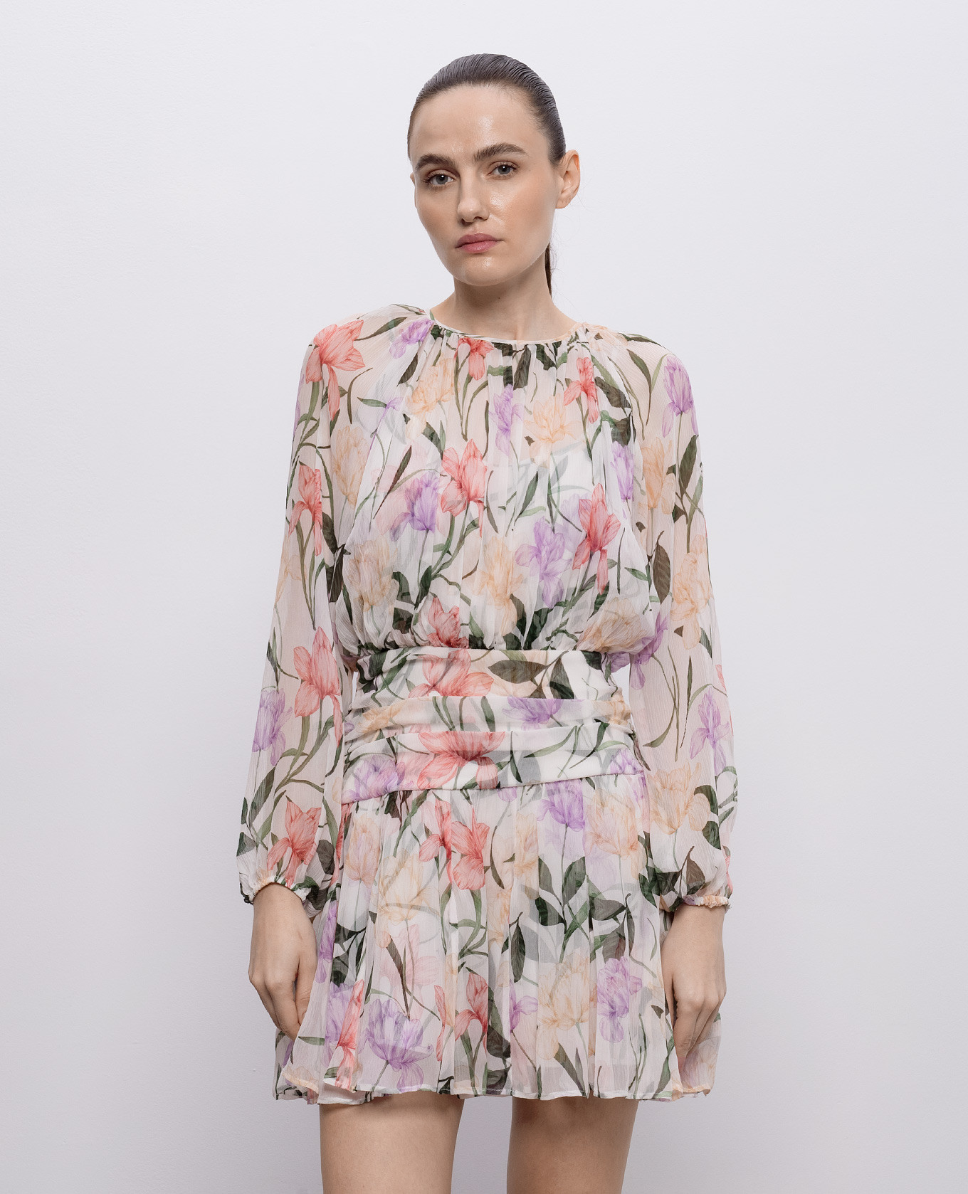 

Billie white silk dress Christy Lynn