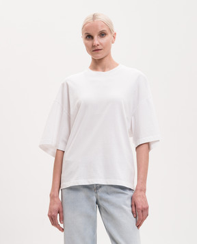 AGOLDE Ellery white lace-up t-shirt A74271521