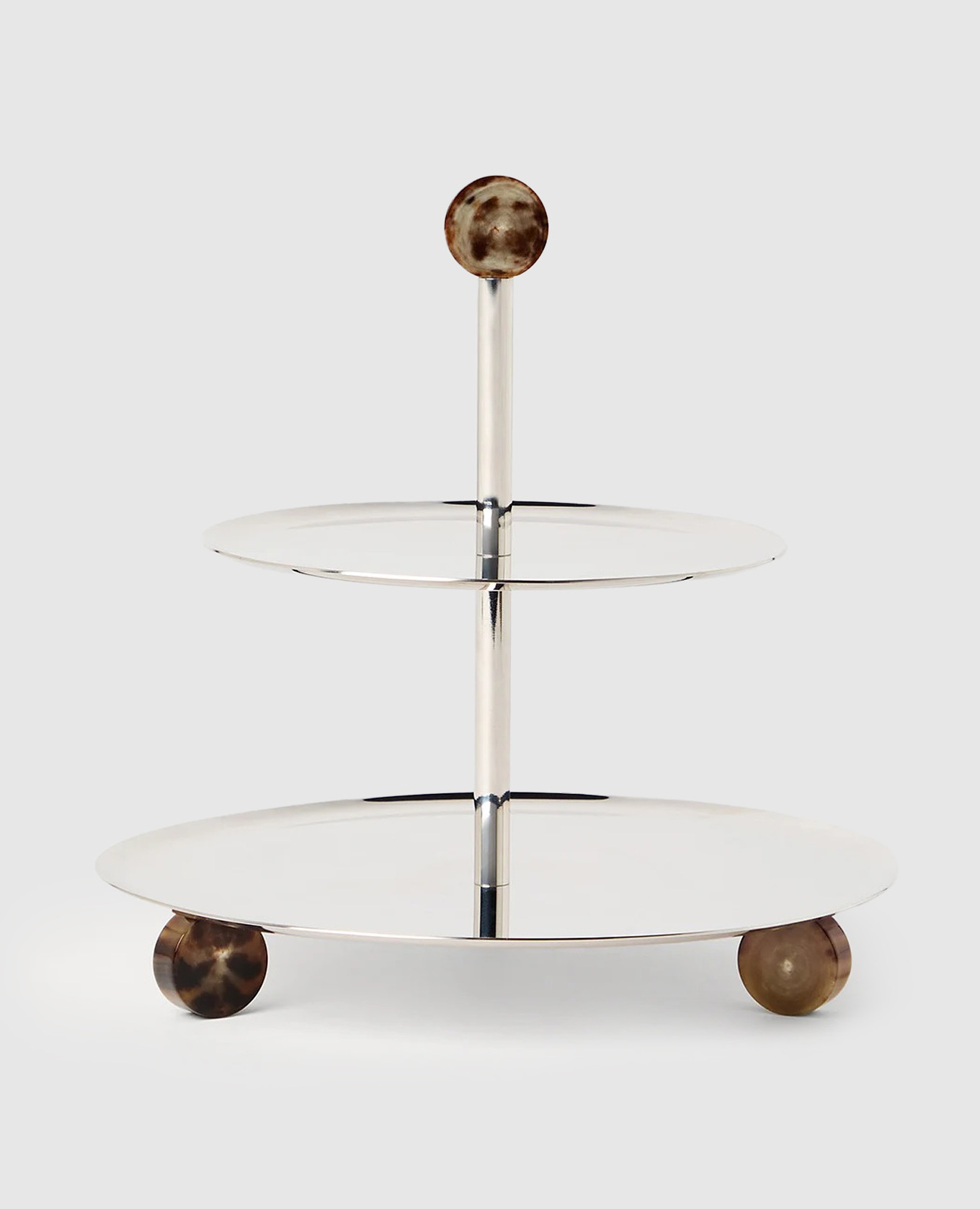 

Two-tier serving stand Brunello Cucinelli, Silver