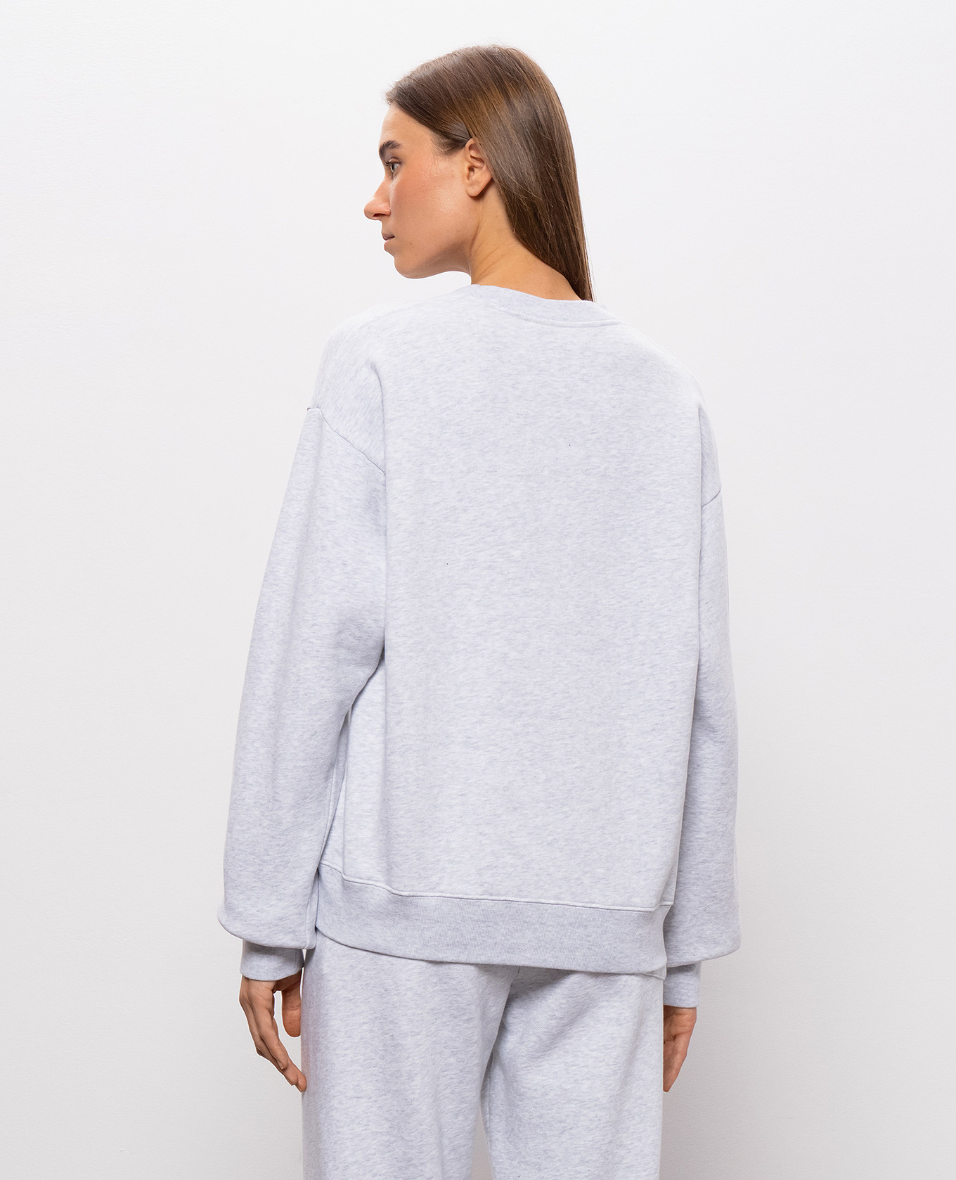Grey melange sweatshirt Sporty & Rich 4