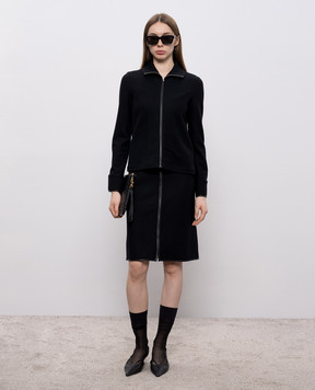 Jil Sander Black wool midi skirt J02MA0319J20050