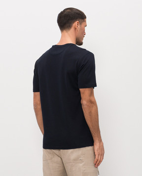 Stefano Ricci Blue T-shirt with embroidered emblem MNH6105050DJ0011