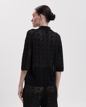 Loulou de Saison Black openwork cardigan SIANI SIANI