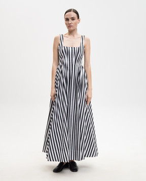 Max Mara Sportmax White striped dress FILMATO SPXFILMATO