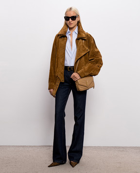Saint Laurent Blue jeans with logo patch 873630Y21MA