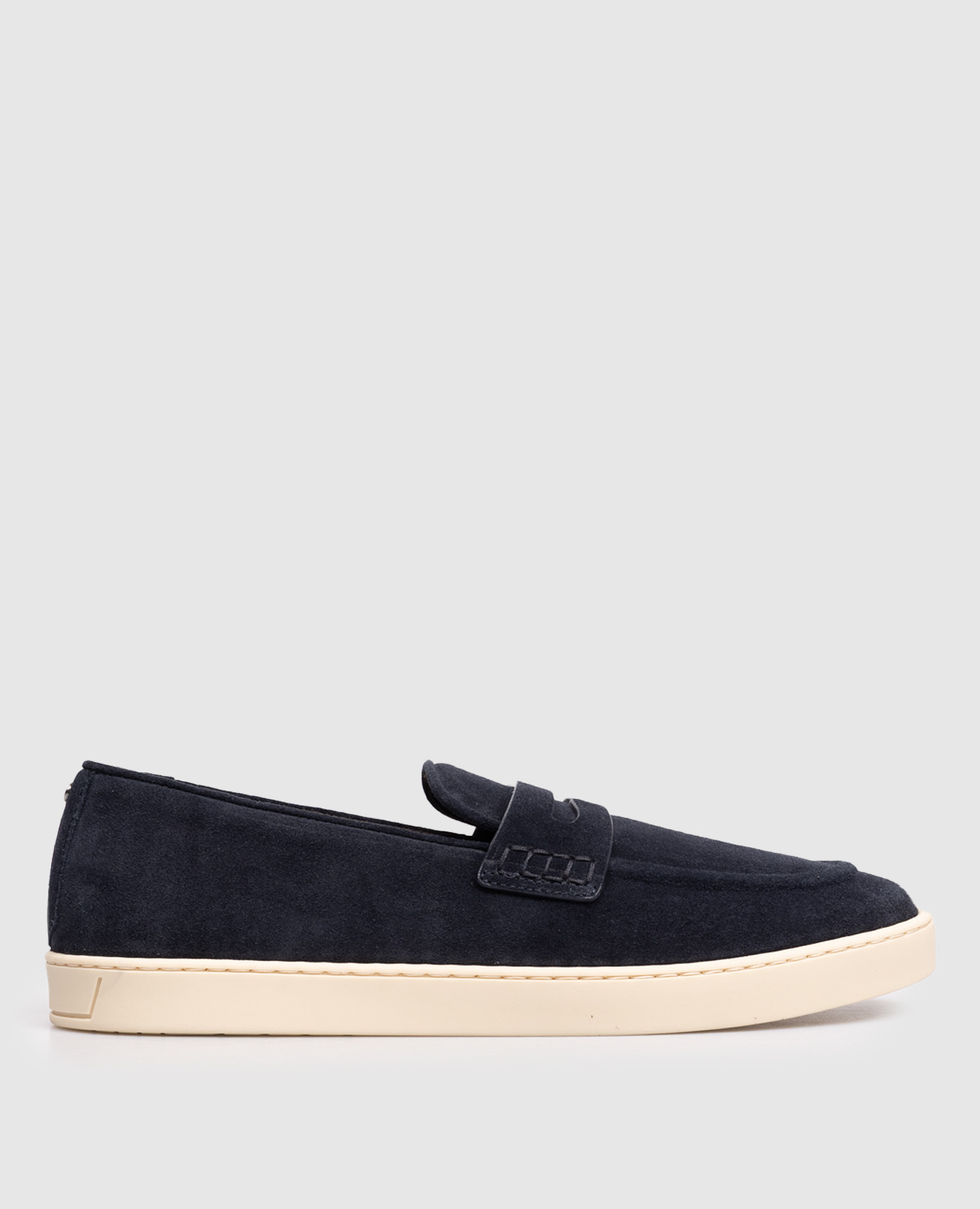 

Blue suede loafers Canali