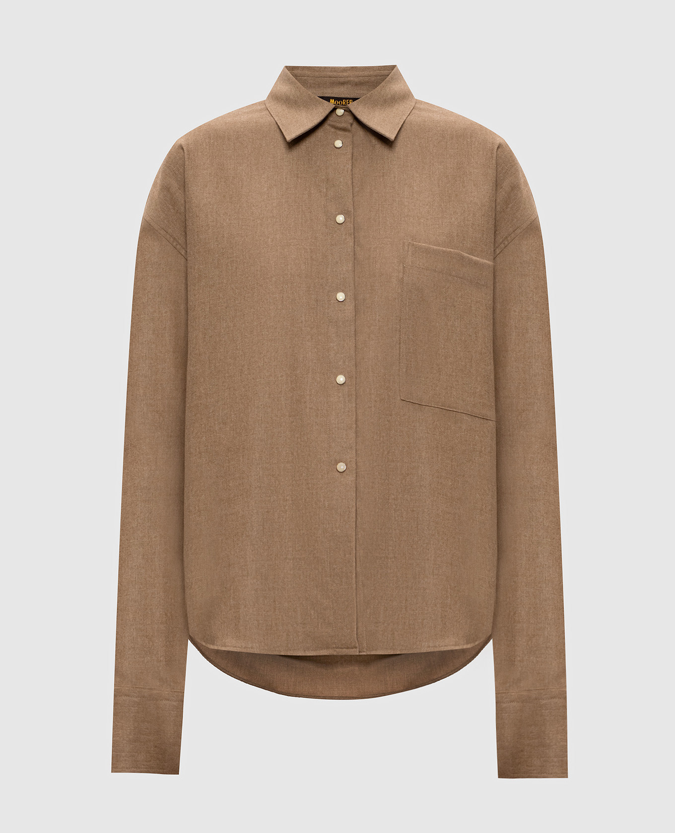 

Brown Mindy wool shirt MooRER
