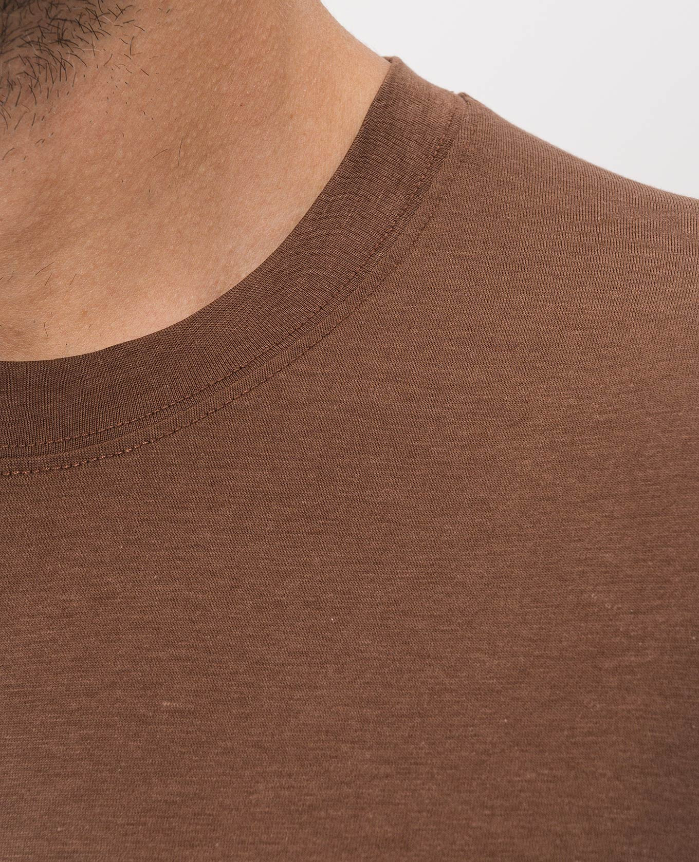 Brown T-shirt with monogram embroidery Tom Ford 4