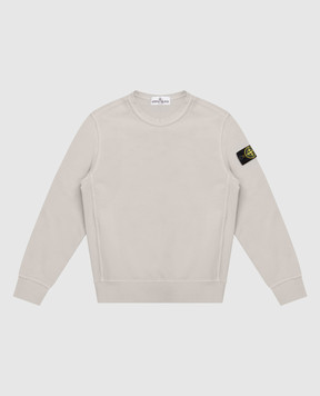 Stone Island Children's khaki sweatshirt with logo L1S166100005S004068