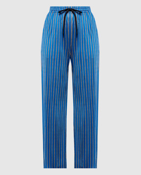 Versace Blue printed pants 10255751A18441