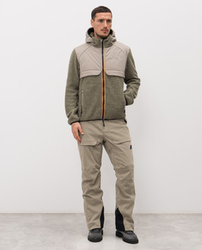 K-Way BAUGES khaki wool jacket K5141IW