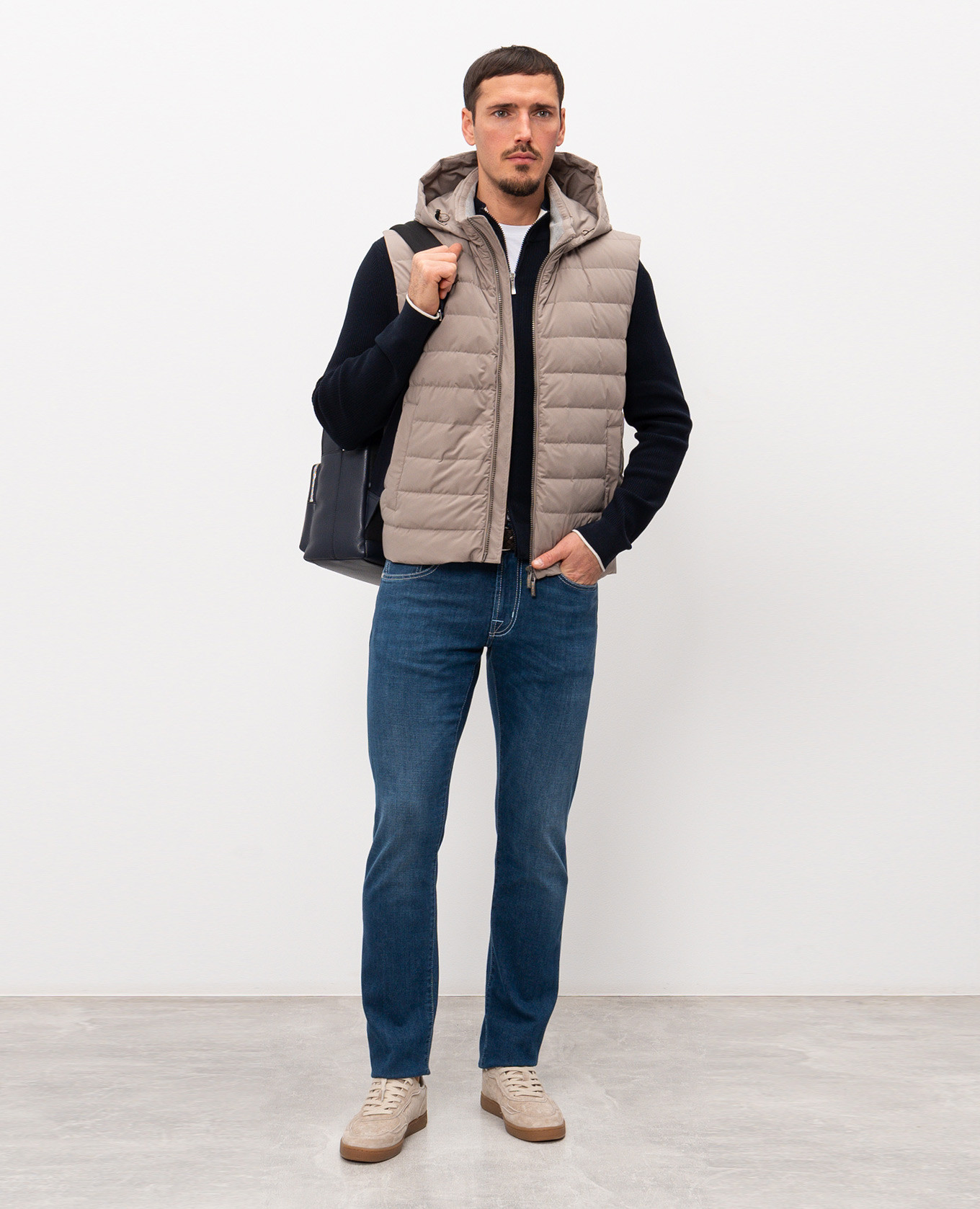 Michelangelo blue jeans with logo Tramarossa 2