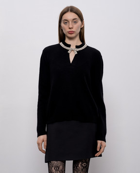 Valentino Black wool pullover 8B3KC71FA1E