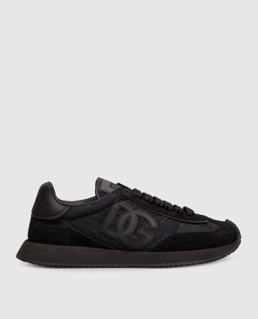 Dolce&Gabbana Black DG Cushion combo sneakers CK2288A3M04