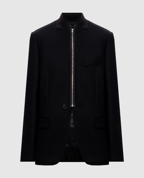 Maison Margiela MM6 Black jacket with wool S52BN0153M36003