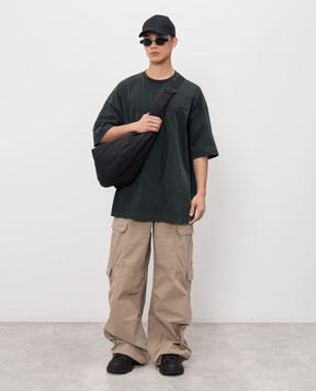 Juun.j Black T-shirt with print JC6442P25M
