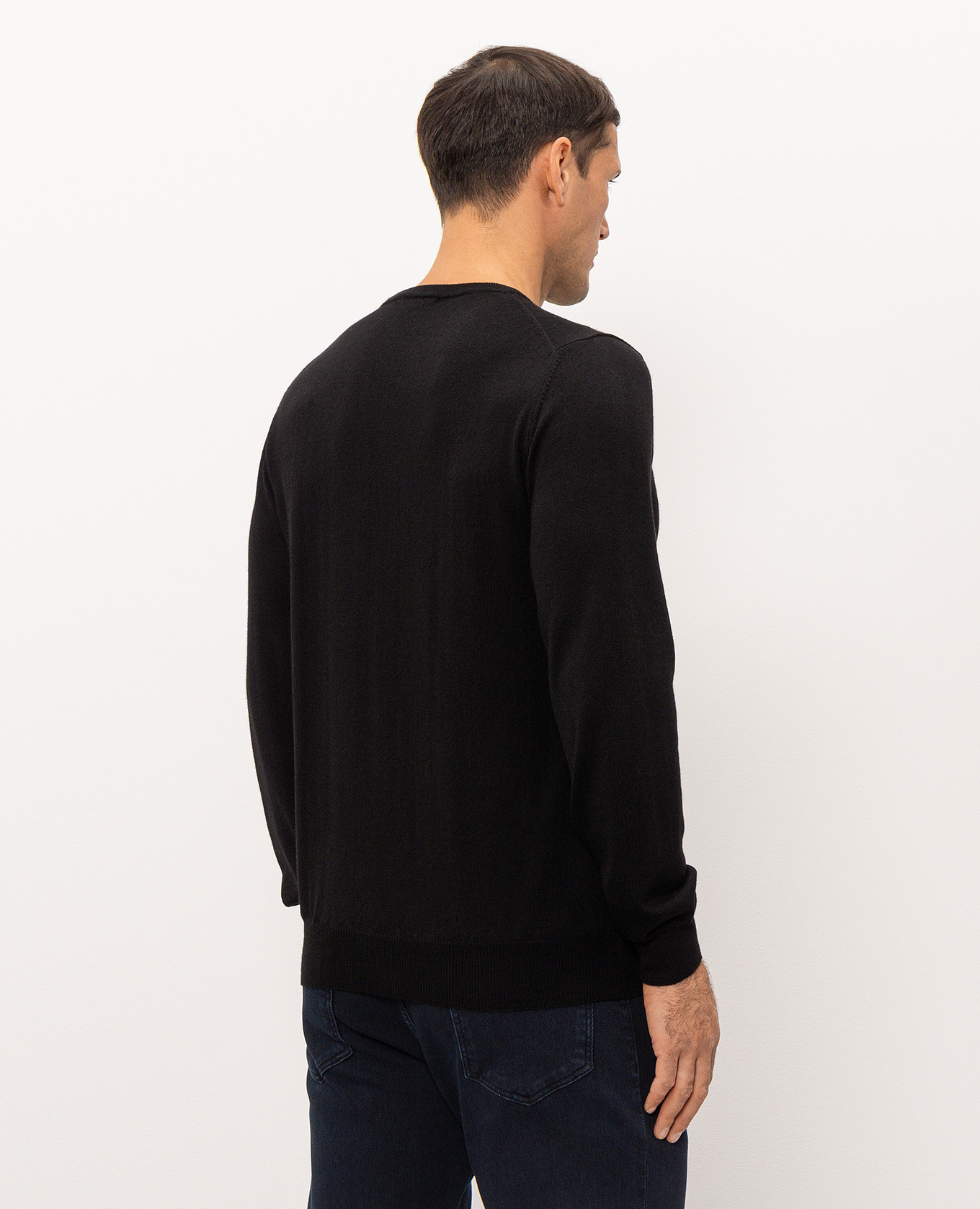 Black wool, silk and cashmere jumper Cashmere&Whiskey 4
