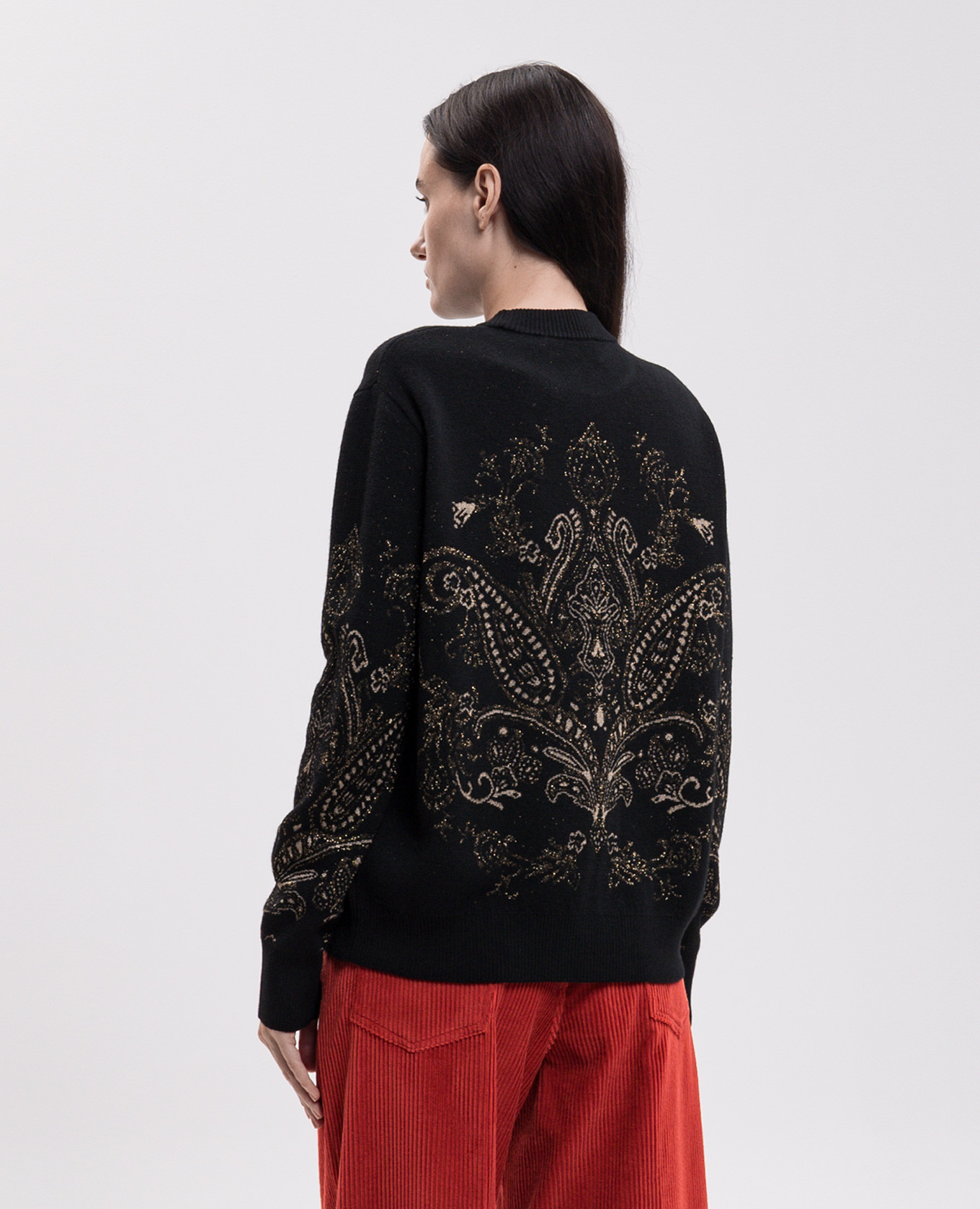 Black MOSI wool jumper Momoni 4