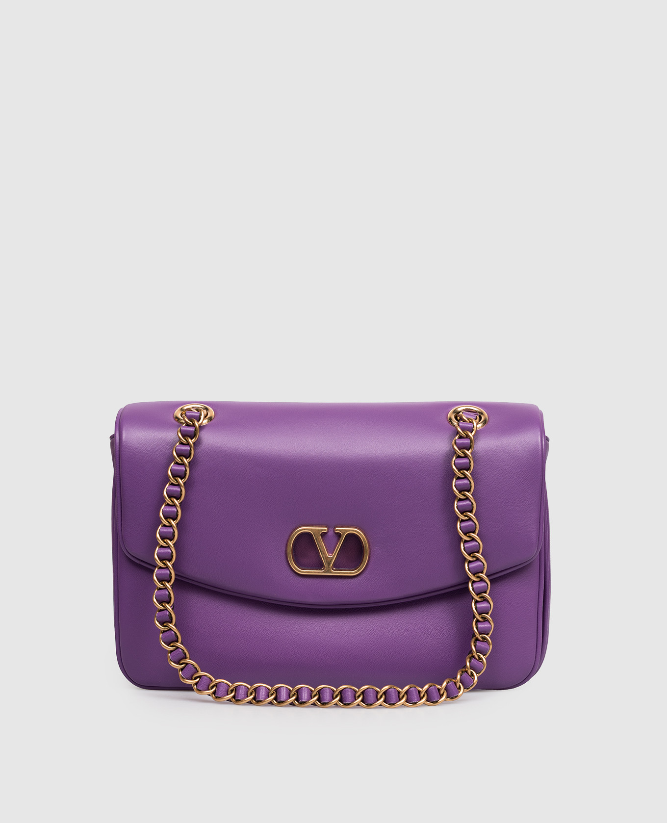

Purple leather bag Djuna Valentino, Violet