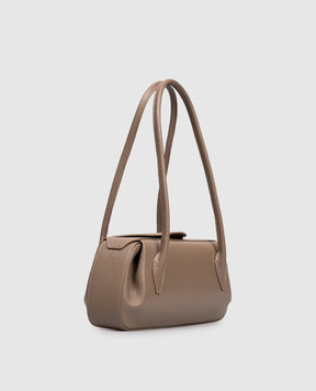 YUZEFI Beige leather bag OYSTER OYSTERSHOULDERBAG