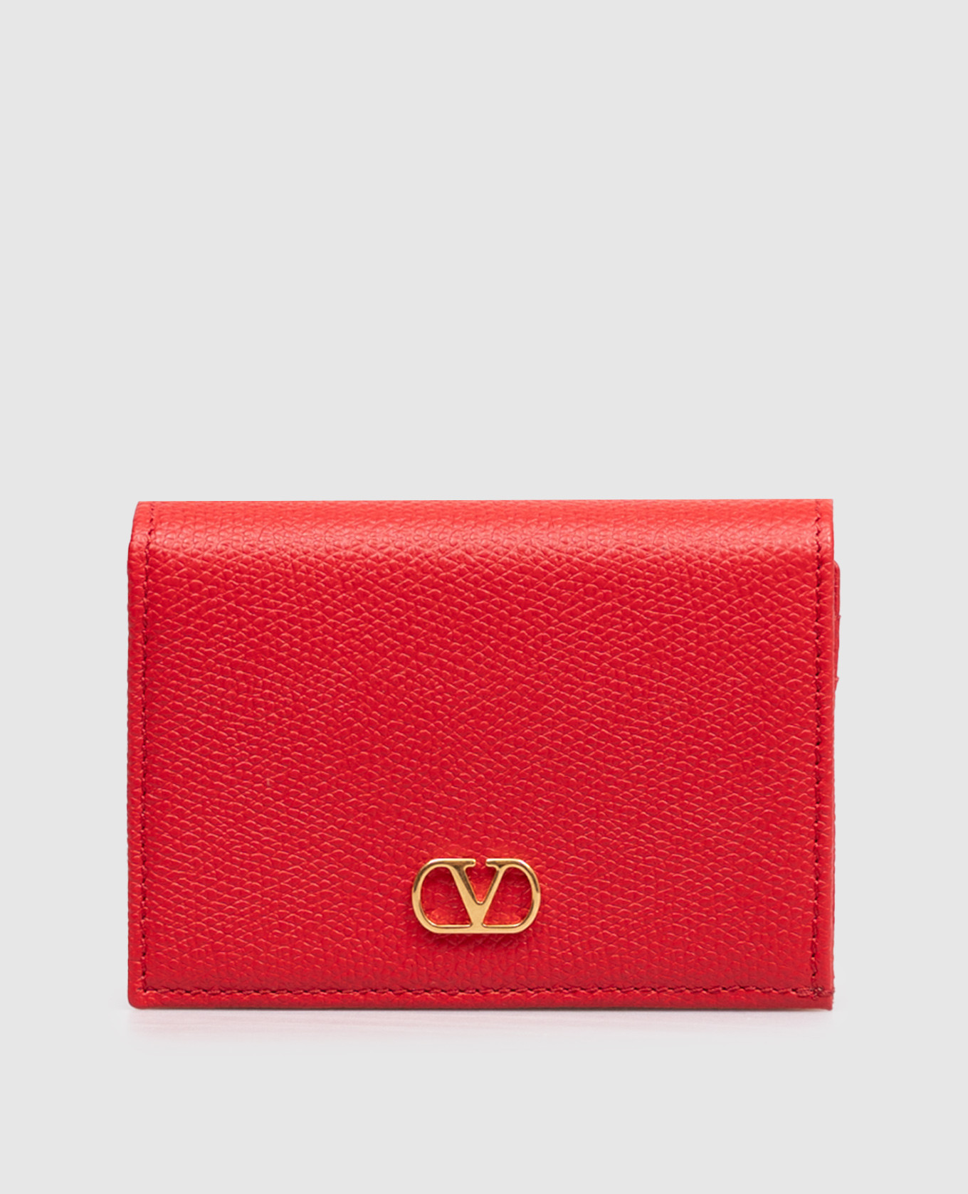 

Red leather wallet VLogo Valentino