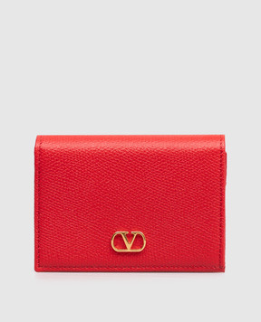 Valentino Red leather wallet VLogo 9W2P0AJ3SNP