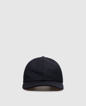 Canali Blue wool cap YA00122H146