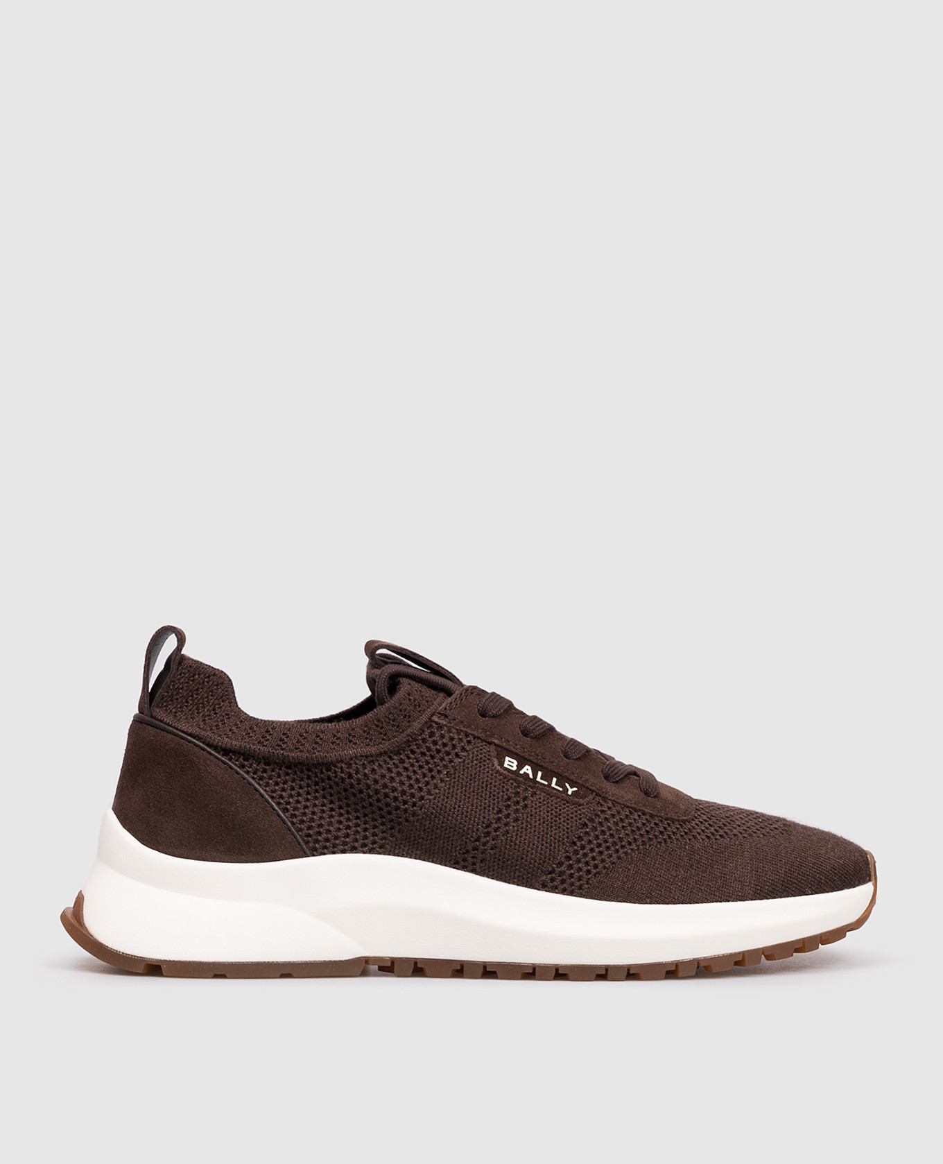 

Brown combination sneakers with logo Bally