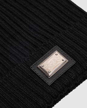 Dolce&Gabbana Children's black wool hat LBKH82JDVGK