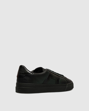 Santoni Green leather sneakers MBGT22018PINRGON