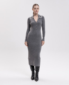 Twinset Gray midi dress 262AP3281