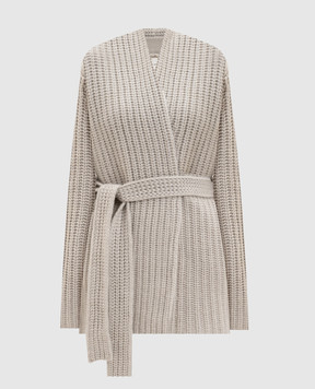 LISA YANG Jacqueline grey cashmere cardigan 2026038