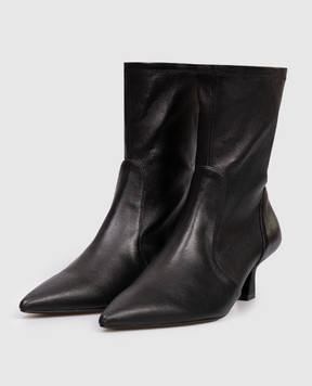 Stuart Weitzman Black leather ankle boots VINNIE SM579