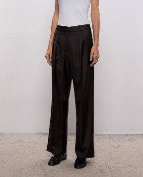 Loulou de Saison SBIRU brown wool pants SBIRULDS