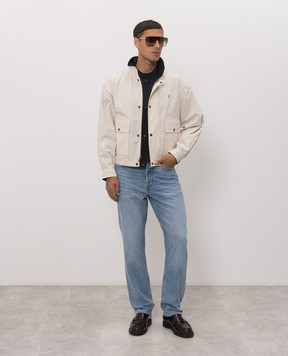 Saint Laurent Reversible jacket with monogram embroidery A00A93Y6J98
